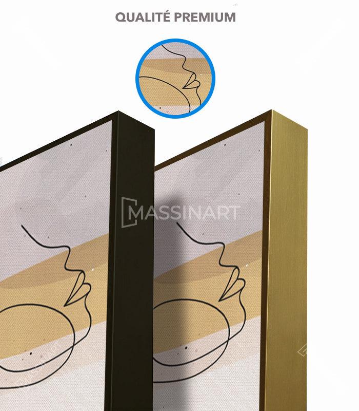 Tableau décoratif Aesthetic Woman - Triptyque encadré - Massinart.ma  décoration murale au Maroc