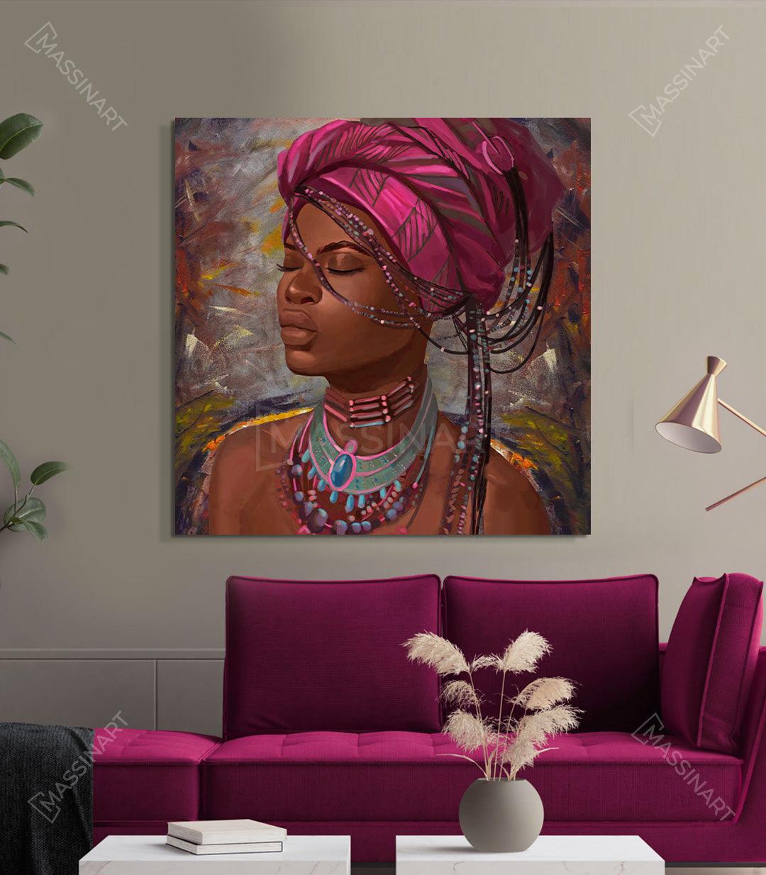 Tableaux décoratifs - African Tribal Women - Tableau sur toile