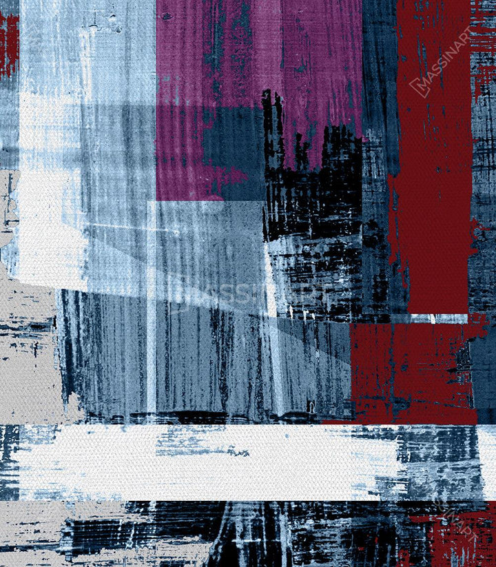 Tableau Burgundy Massinart — emballage livraison prêt à accrocher