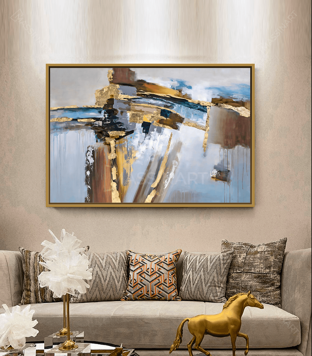 Tableau décoratif Connection - Cadre américain moderne - Massinart.ma  décoration murale au Maroc