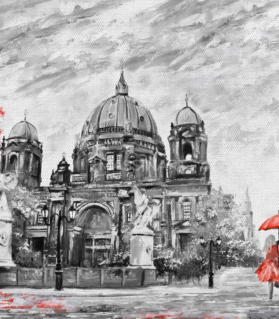 Tableau décoratif Couple in Berlin - Décoration murale - Massinart.ma  décoration murale au Maroc