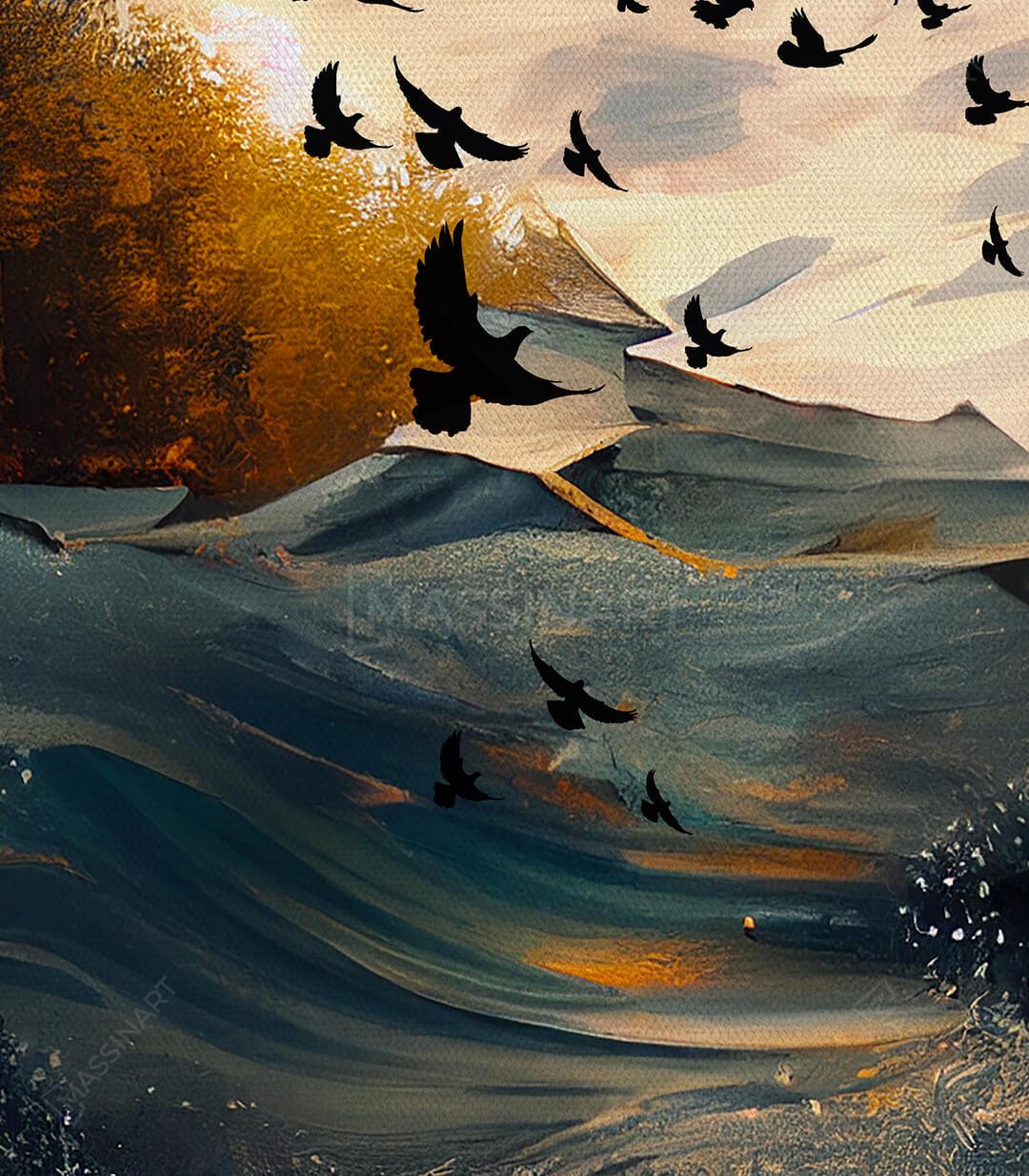 Tableau décoratif Echoes - Portrait moderne - Massinart.ma  décoration murale au Maroc