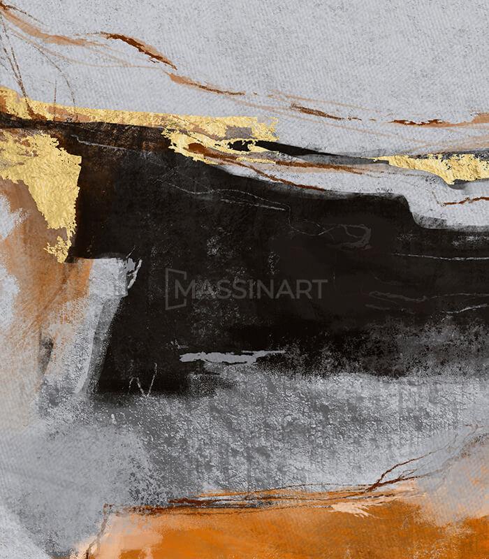 Tableau Gilded Horizon Massinart — emballage livraison prêt à accrocher