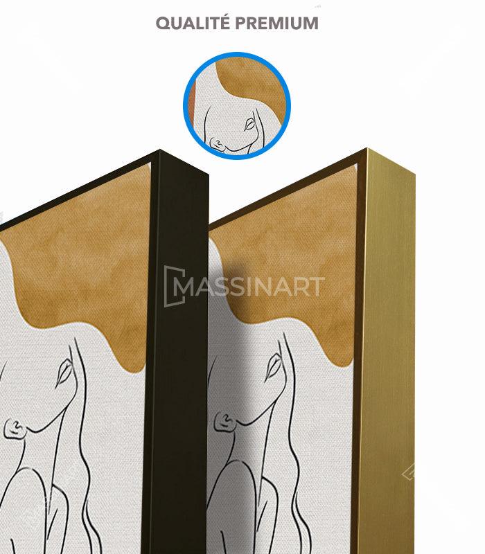 Tableau décoratif Isolated - Diptyque encadré - Massinart.ma  décoration murale au Maroc