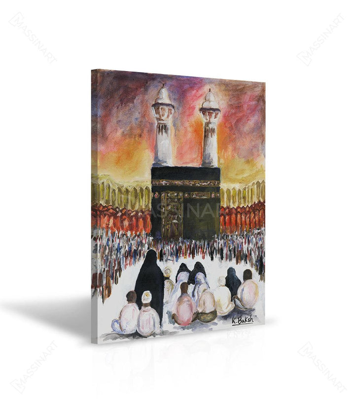 Tableau AlKaaba Massinart — emballage livraison prêt à accrocher