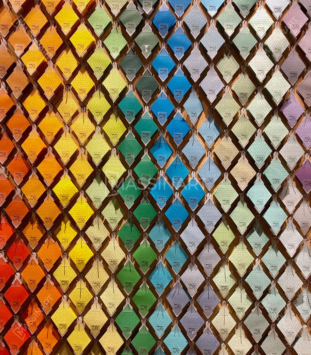 Tableau décoratif Mosaic Patterns - Set de 4 - Massinart.ma  décoration murale au Maroc