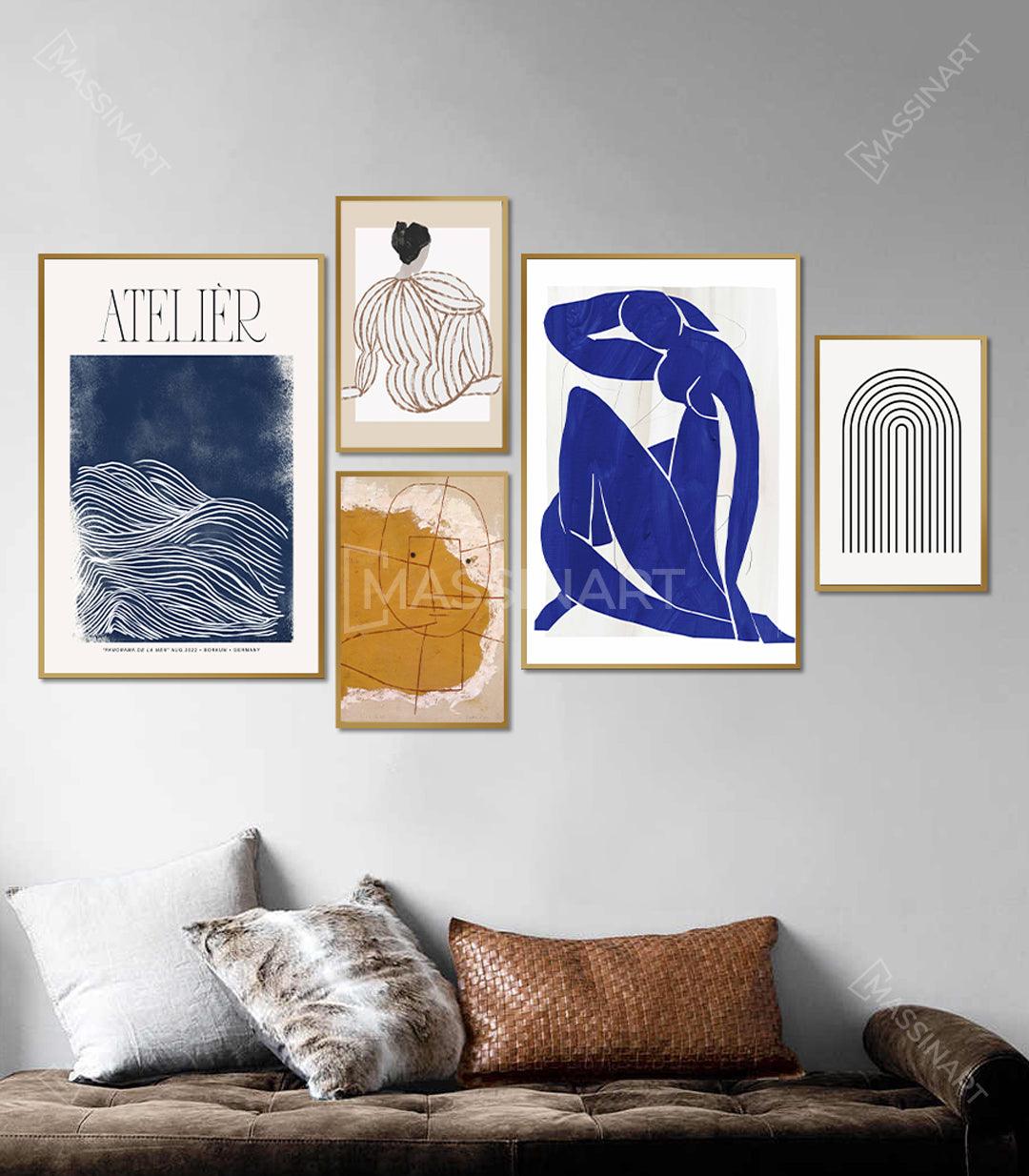 Tableau décoratif Panorama - Mur de cadres - Massinart.ma  décoration murale au Maroc