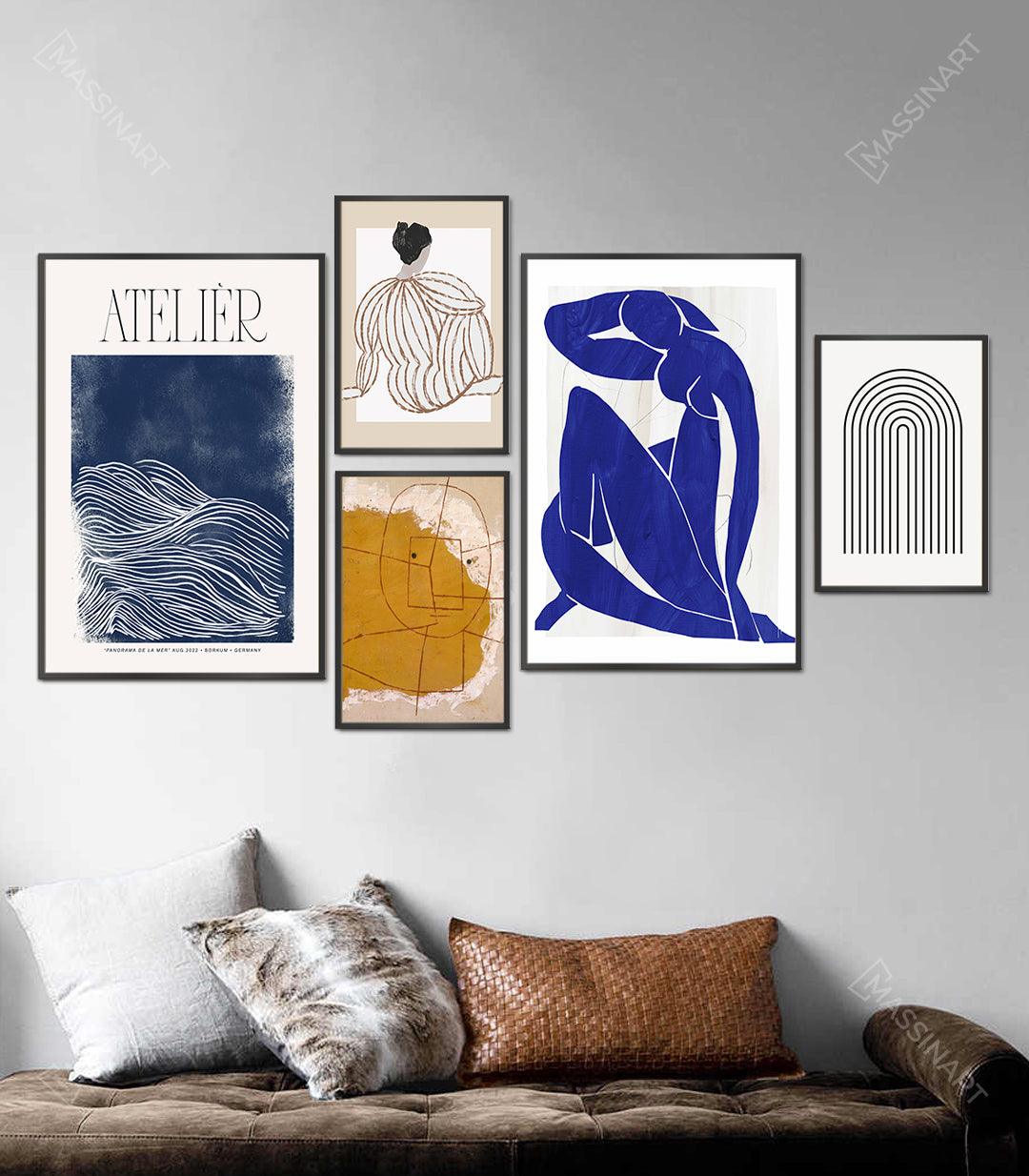 Tableau décoratif Panorama - Mur de cadres - Massinart.ma  décoration murale au Maroc