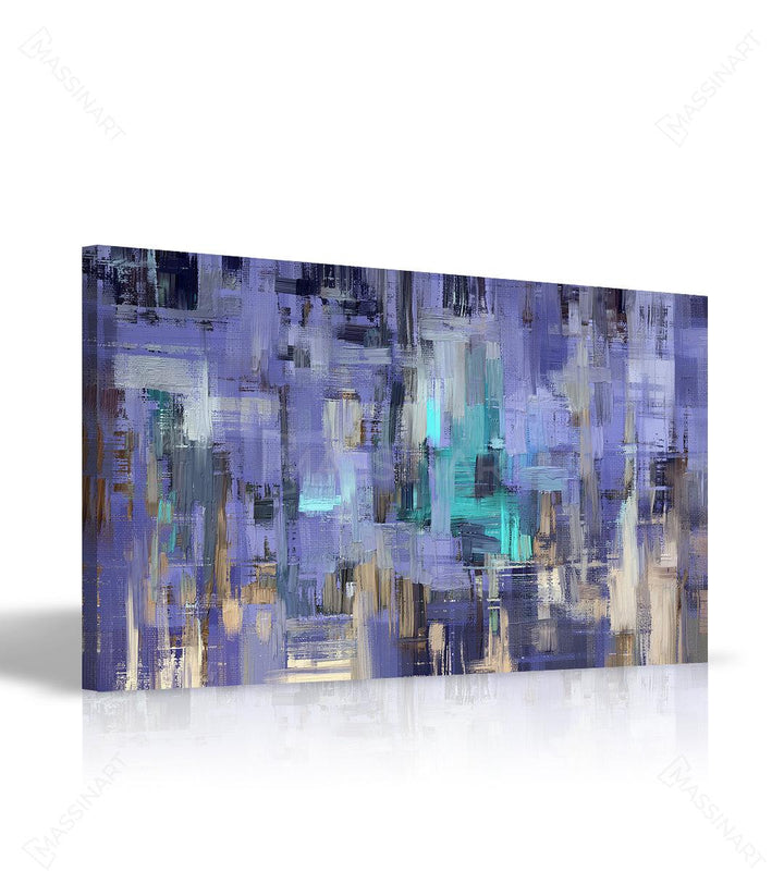 Tableau art abstrait — composition architecturale expressionniste Massinart