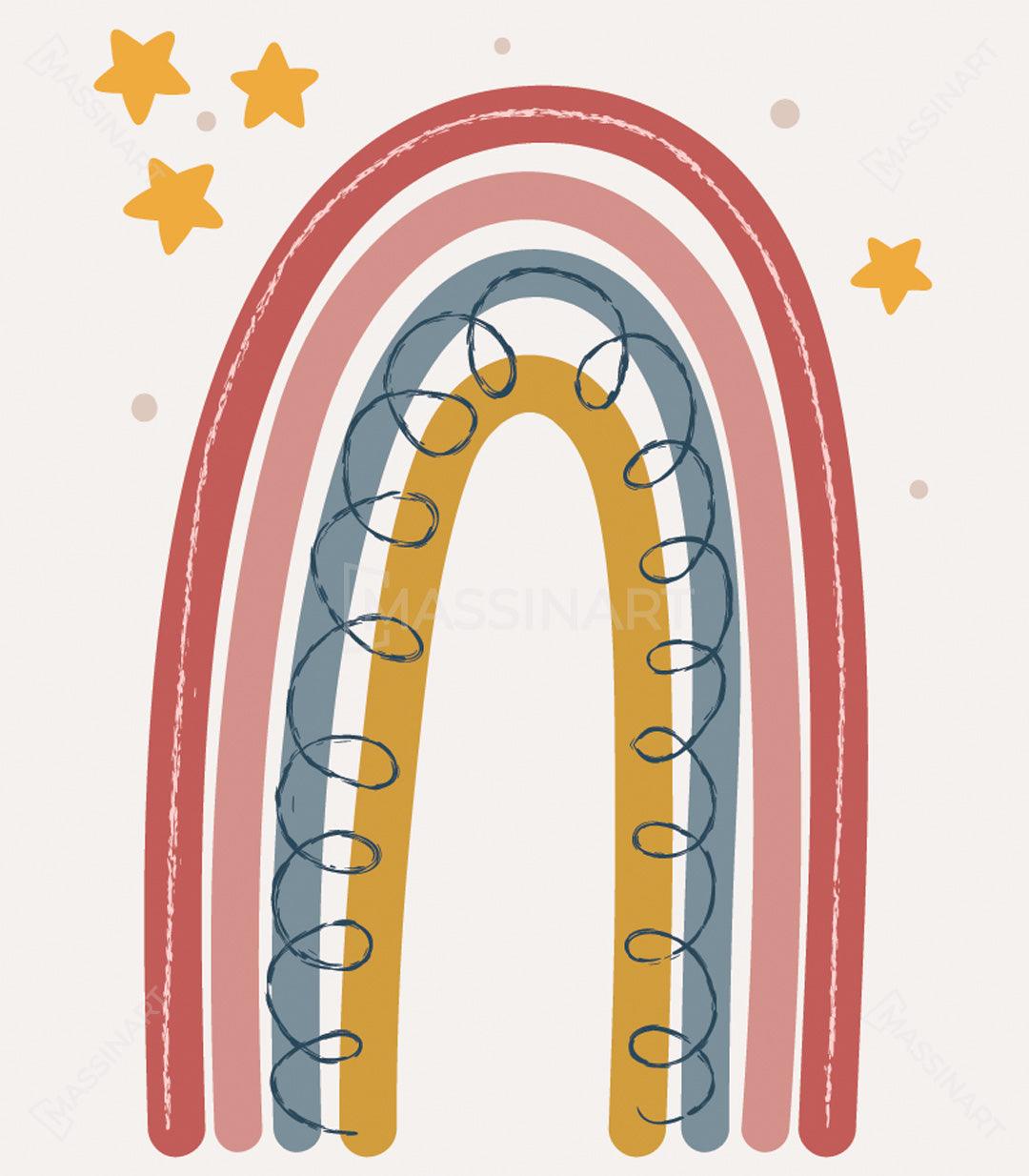 Tableau décoratif Rainbow  - Décoration triptyque - Massinart.ma  décoration murale au Maroc