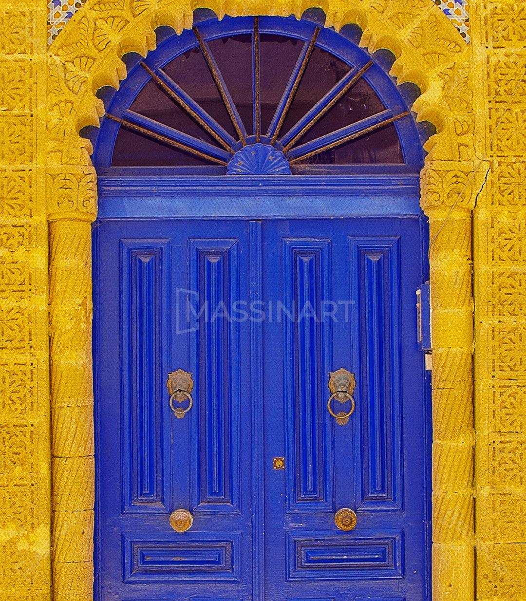 Tableau décoratif Traditional Doors - Triptyque encadré - Massinart.ma  décoration murale au Maroc