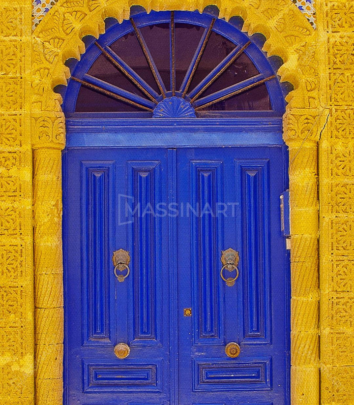 Tableau portes marocaines triptyque décoration mur salon Massinart