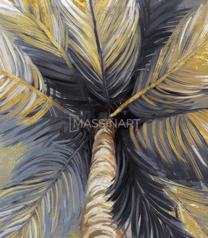 Tableau Tropical Tree Massinart — emballage livraison prêt à accrocher
