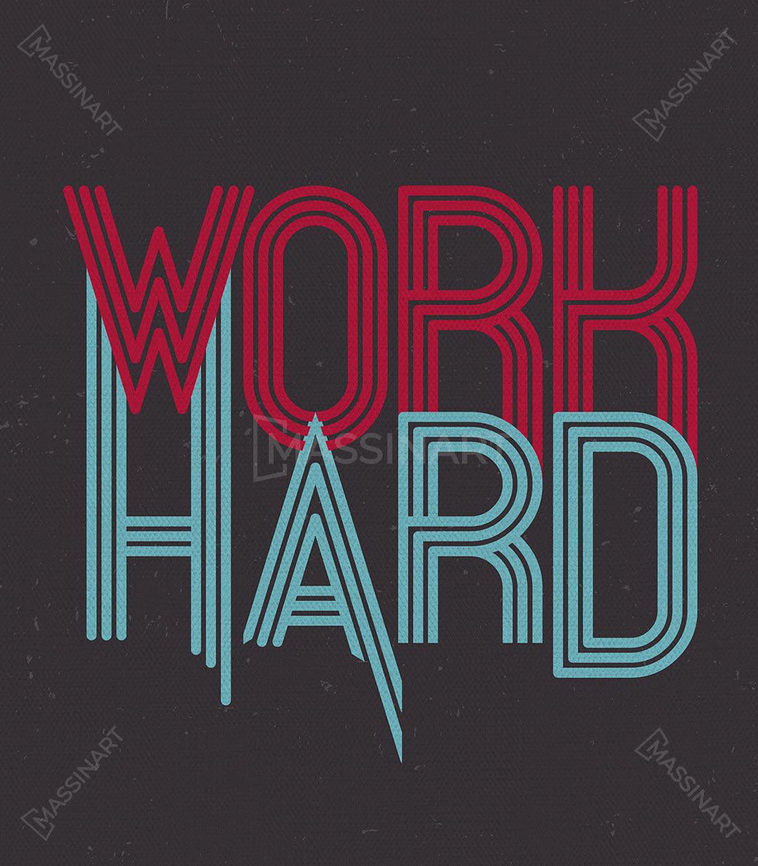 Tableau décoratif Work Hard Dream Big  - Diptyque - Massinart.ma  décoration murale au Maroc