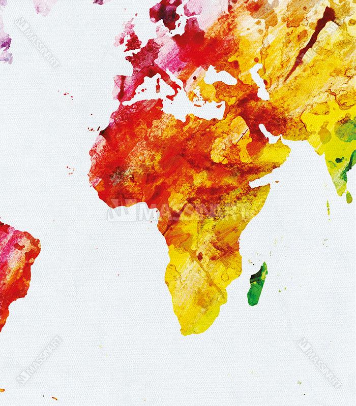 Tableau décoratif World Map  - Décoration murale pour bureau - Massinart.ma  décoration murale au Maroc