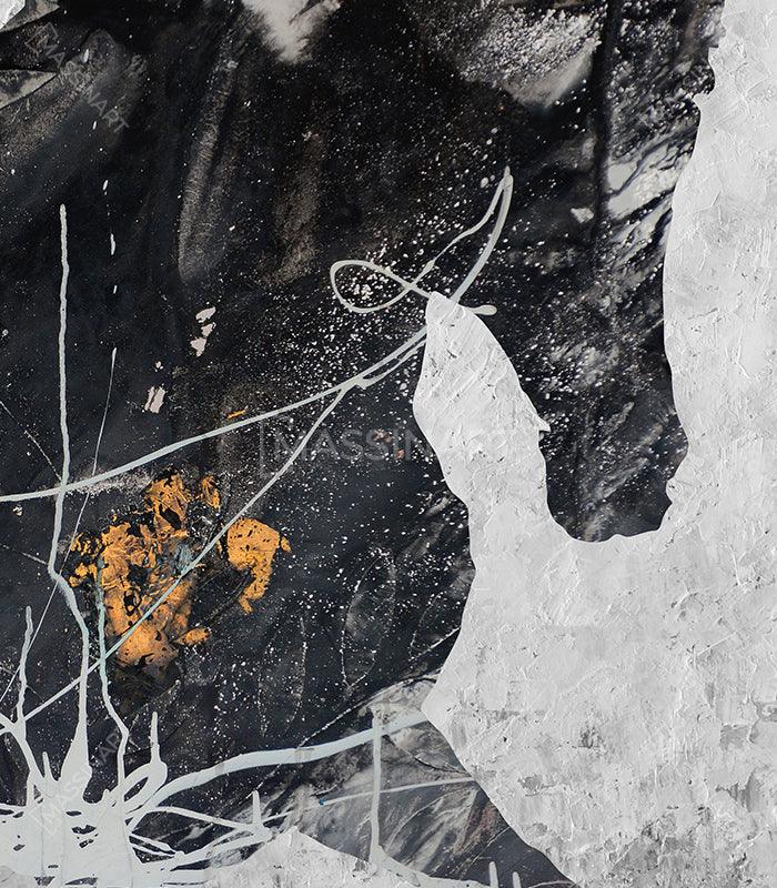 Magestic Horse - encadrement fin - Massinart.ma  décoration murale au Maroc