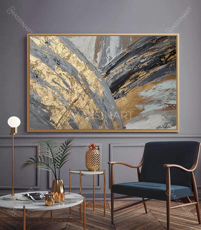 Mythique V2  - Tableau luxueux avec cadre américain - Massinart.ma  décoration murale au Maroc