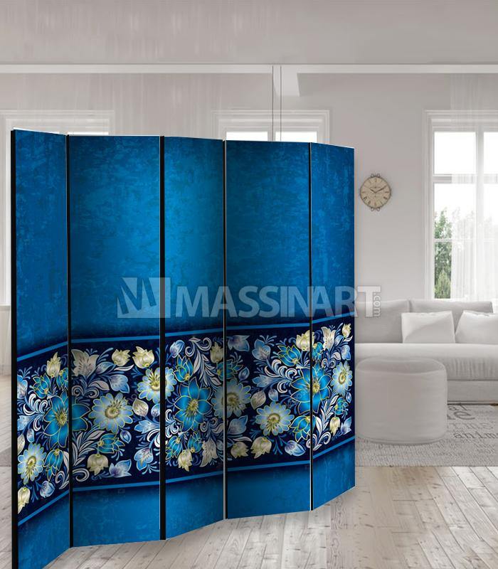 Paravent Blue Mosaic - Désign moderne - Massinart.ma  décoration murale au Maroc