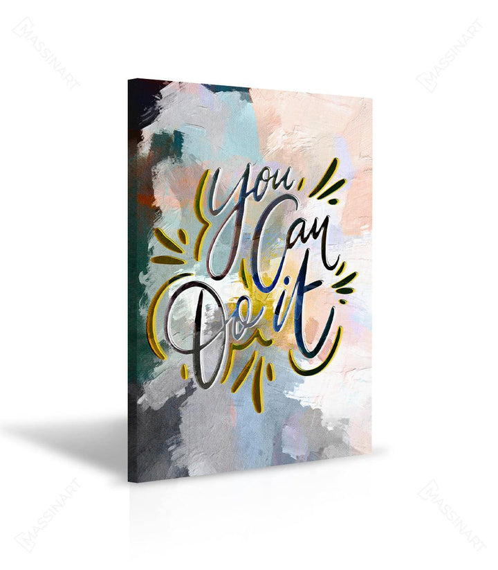 Tableau motivant You can do it Massinart — environnement professionnel bureau